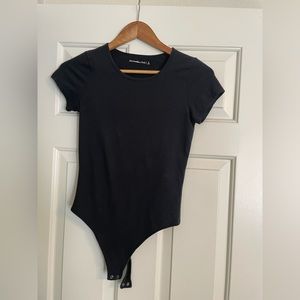 Abercrombie Scoop Neck Bodysuit -Black XS